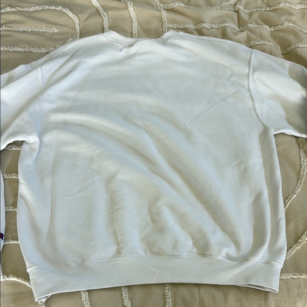 Champion White Crewneck Volleyball Sweater - Picture 5 of 7